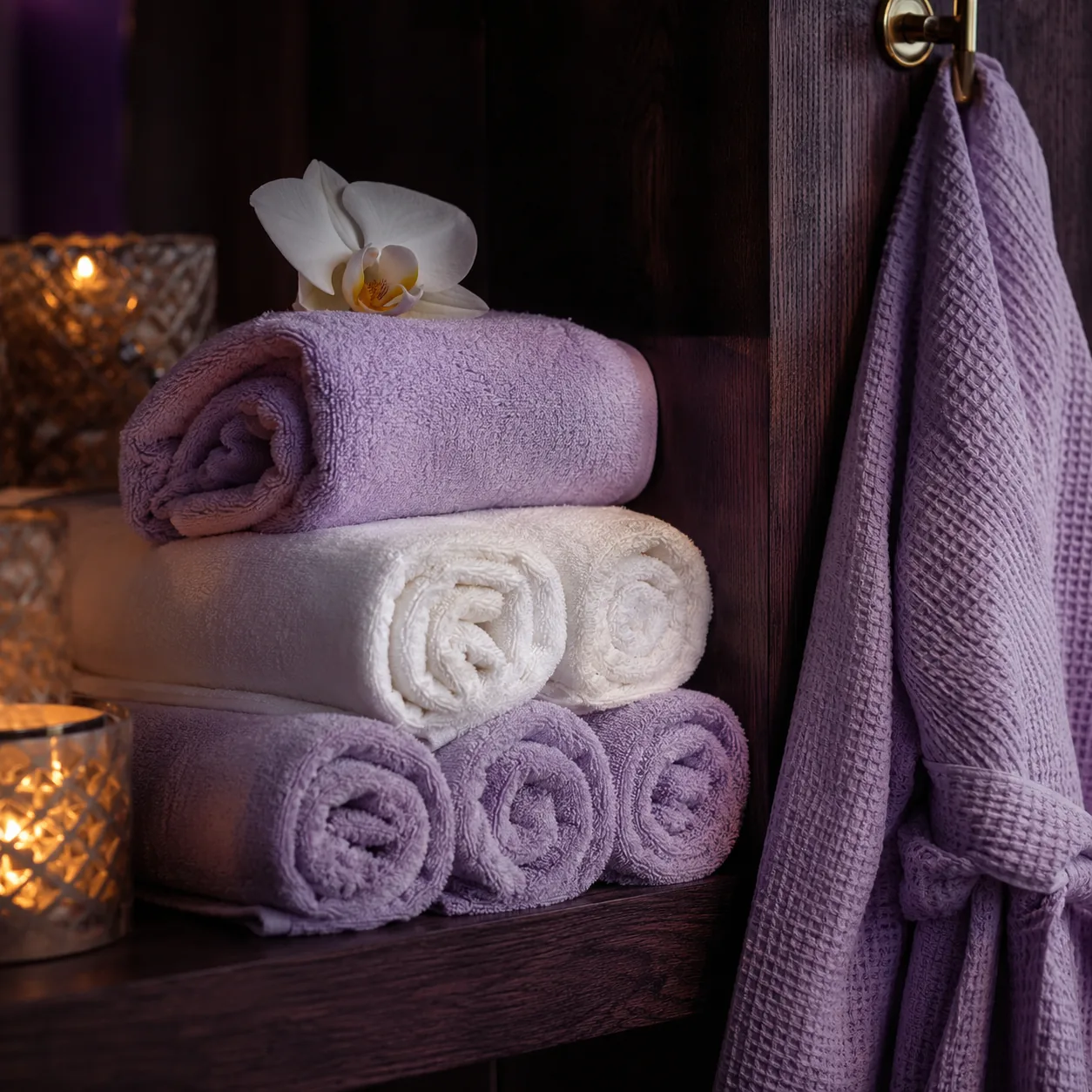Havlu ve bornoz seti — Lila Spa, Esenler misafirlerine hizmet veren salon